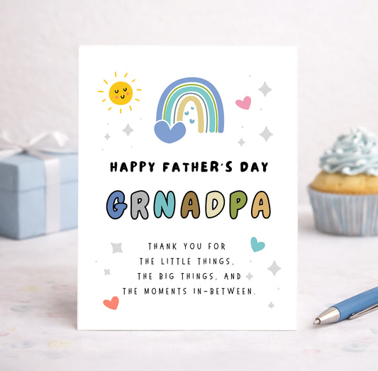 Father's Card To Grandpa