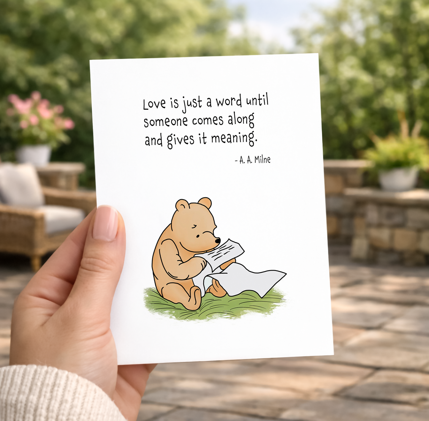 Friendship Card - Classic Winnie The Pooh