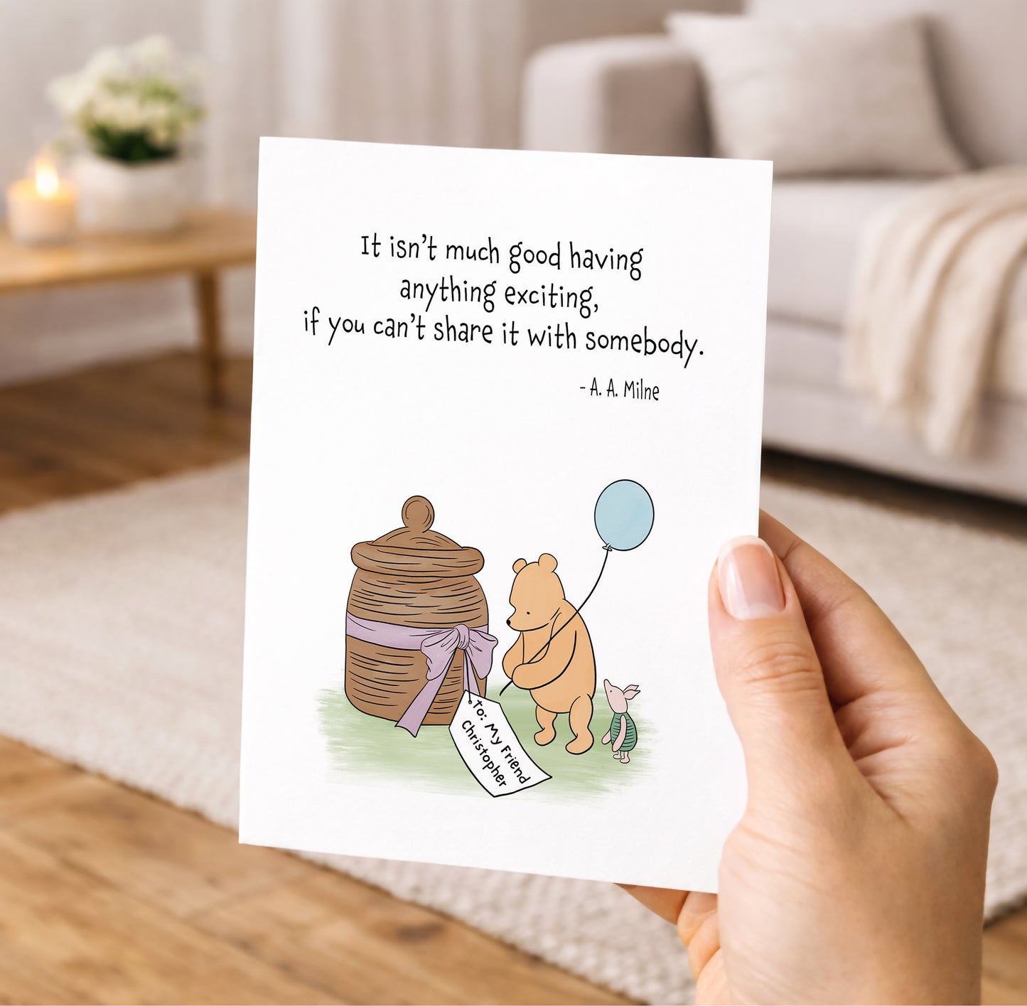 Personalized Classic Pooh Bear & Friends