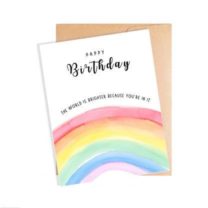 Birthday Card, The World Is Brighter