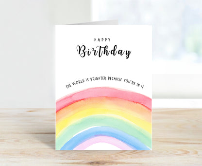 Birthday Card, The World Is Brighter