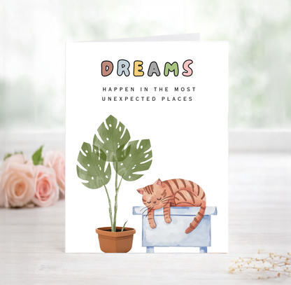 Inspiration Card, Dreams Happen