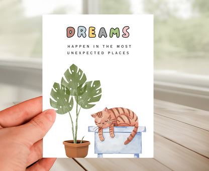Inspiration Card, Dreams Happen