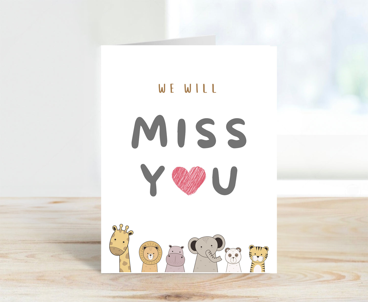 Farewell Card, Will Miss You