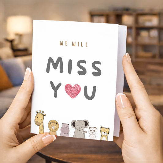 Farewell Card, Will Miss You