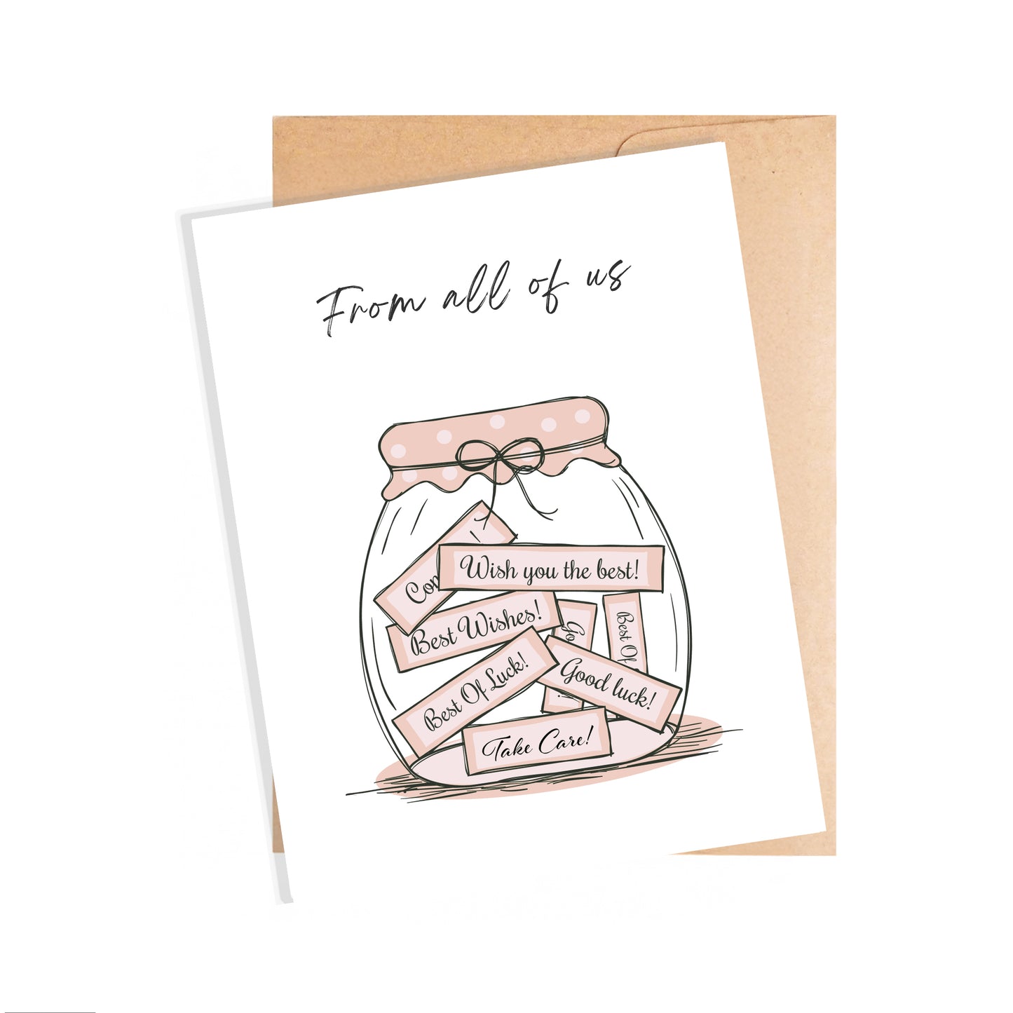 Farewell Card  - A Jar of Best Wishes