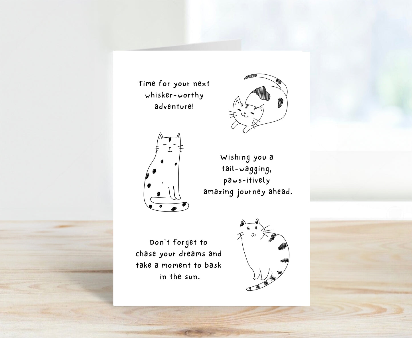 Farewell Card, Cat wishes