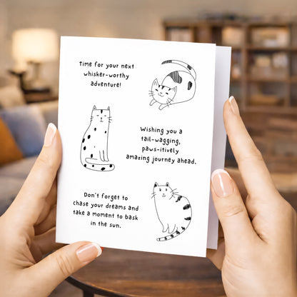 Farewell Card, Cat wishes