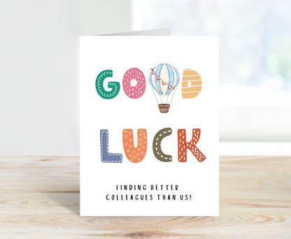 Farewell Card - Leaving Coworker