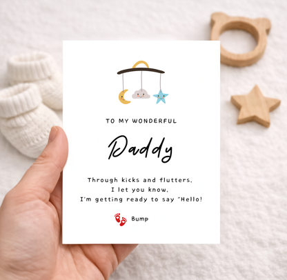 Pregnancy Announcement Card for Daddy
