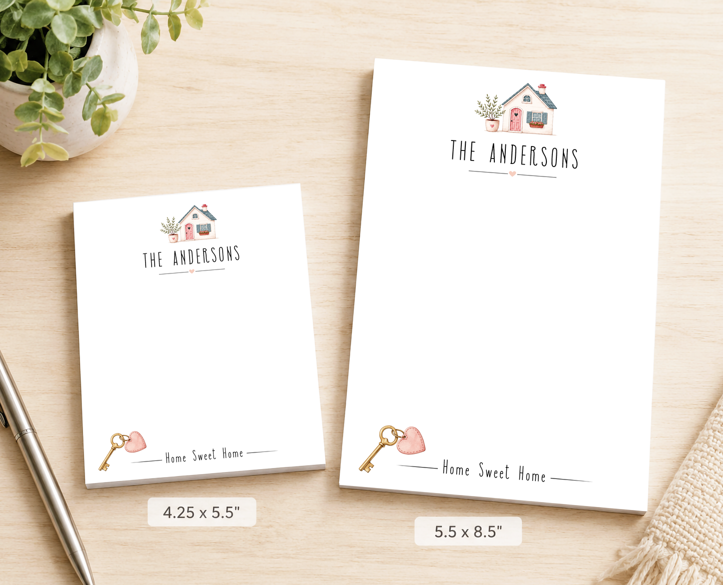 Personalized New Home Notepad