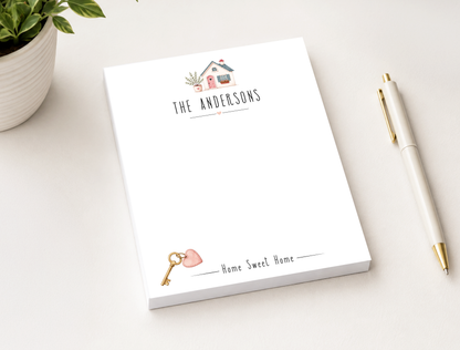 Personalized New Home Notepad