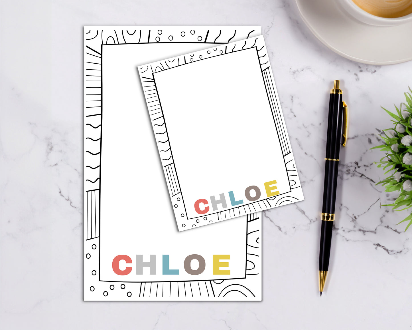 Personalized Name Notepad - 5 Letters