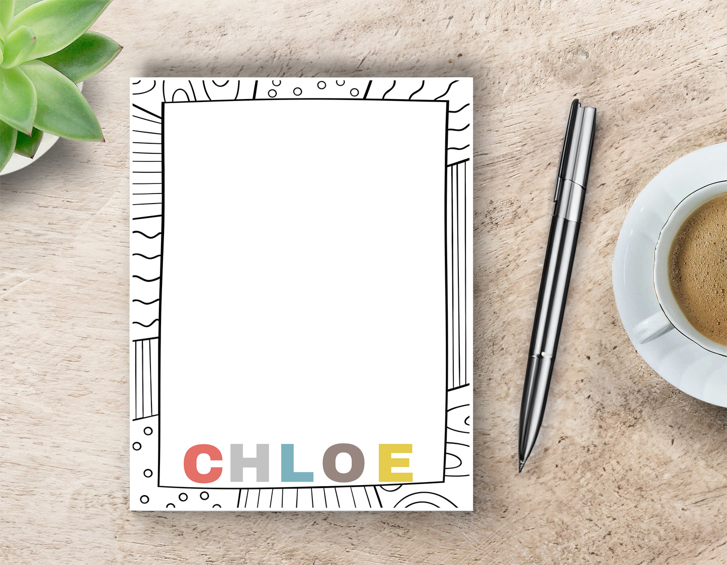 Personalized Name Notepad - 5 Letters