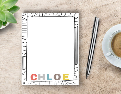 Personalized Name Notepad - 5 Letters