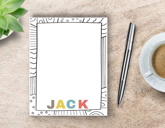 Personalized Name Notepad - 4 Letters