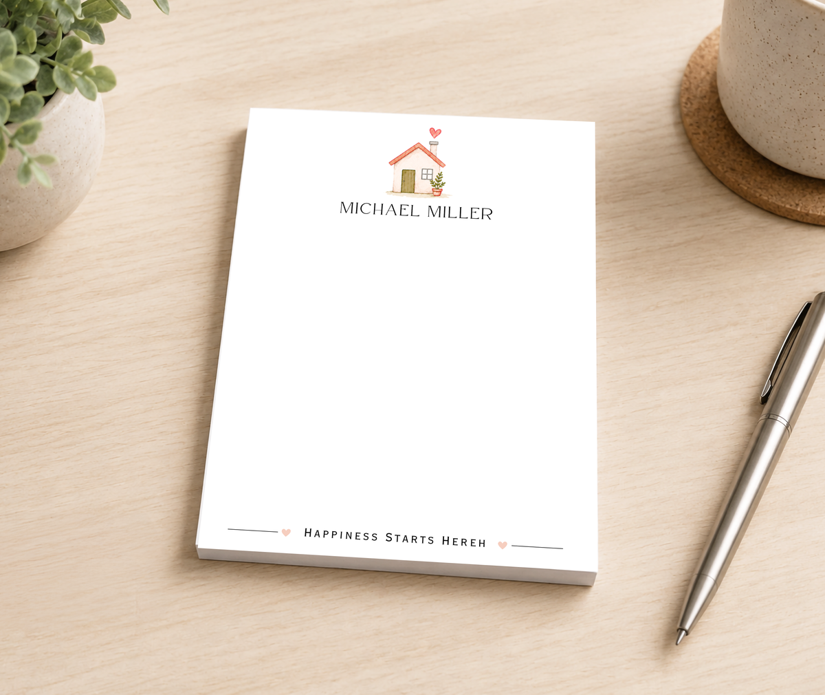 Personalized New Home Notepad