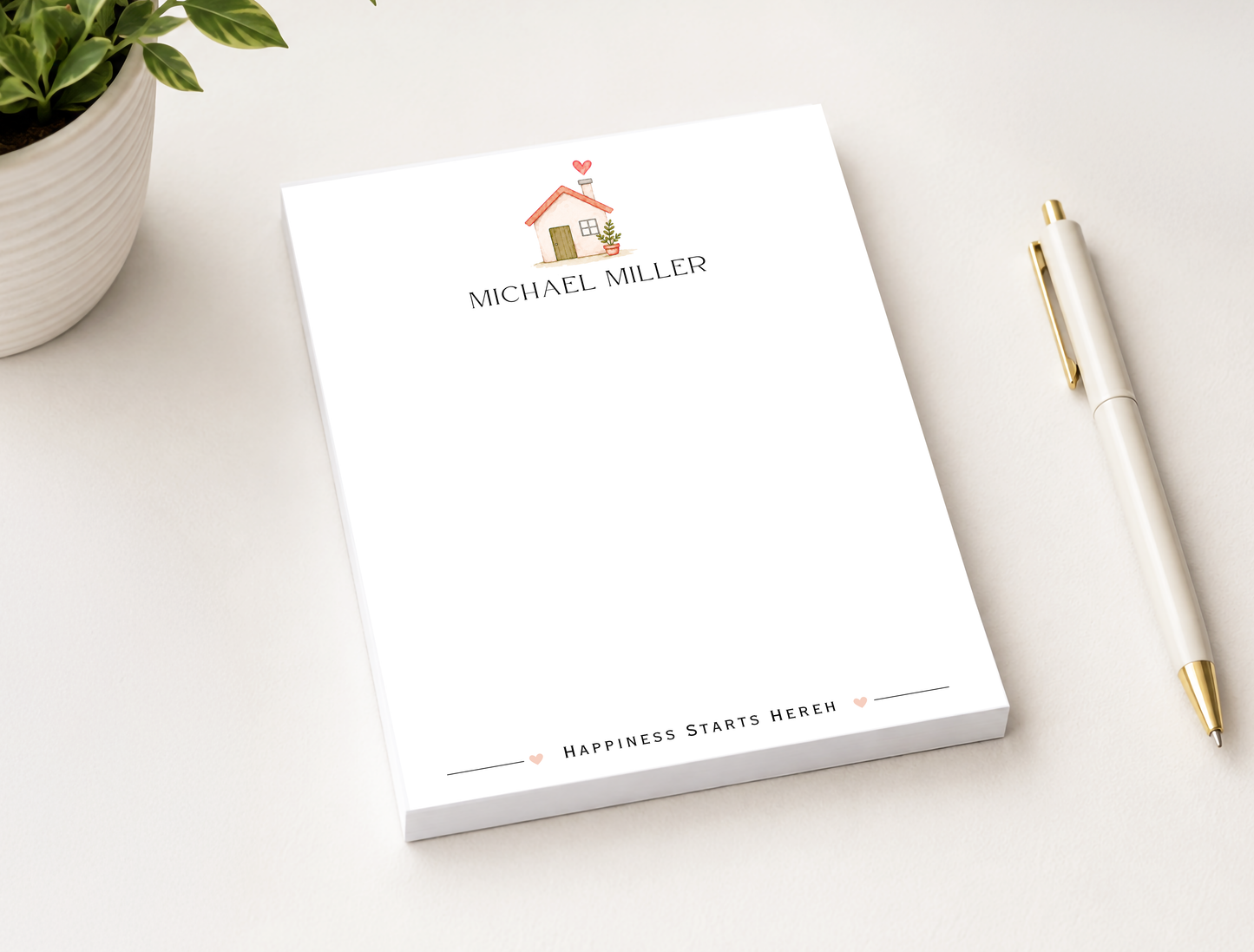 Personalized New Home Notepad