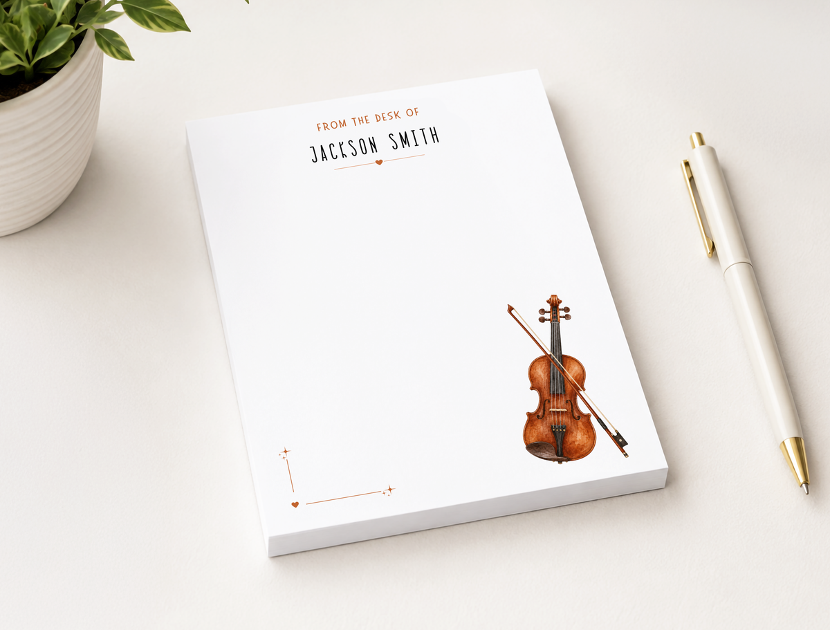 Personalized Guitar Player Notepad