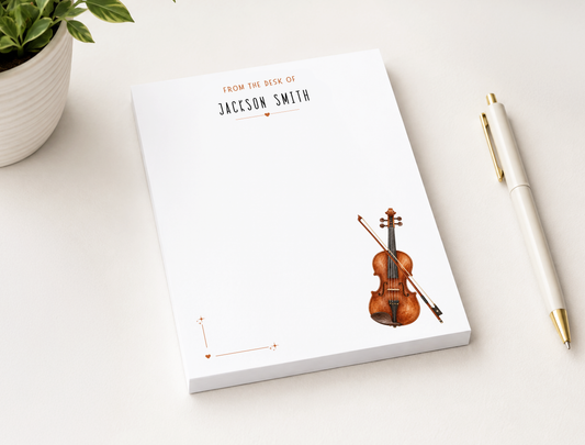 Personalized Guitar Player Notepad