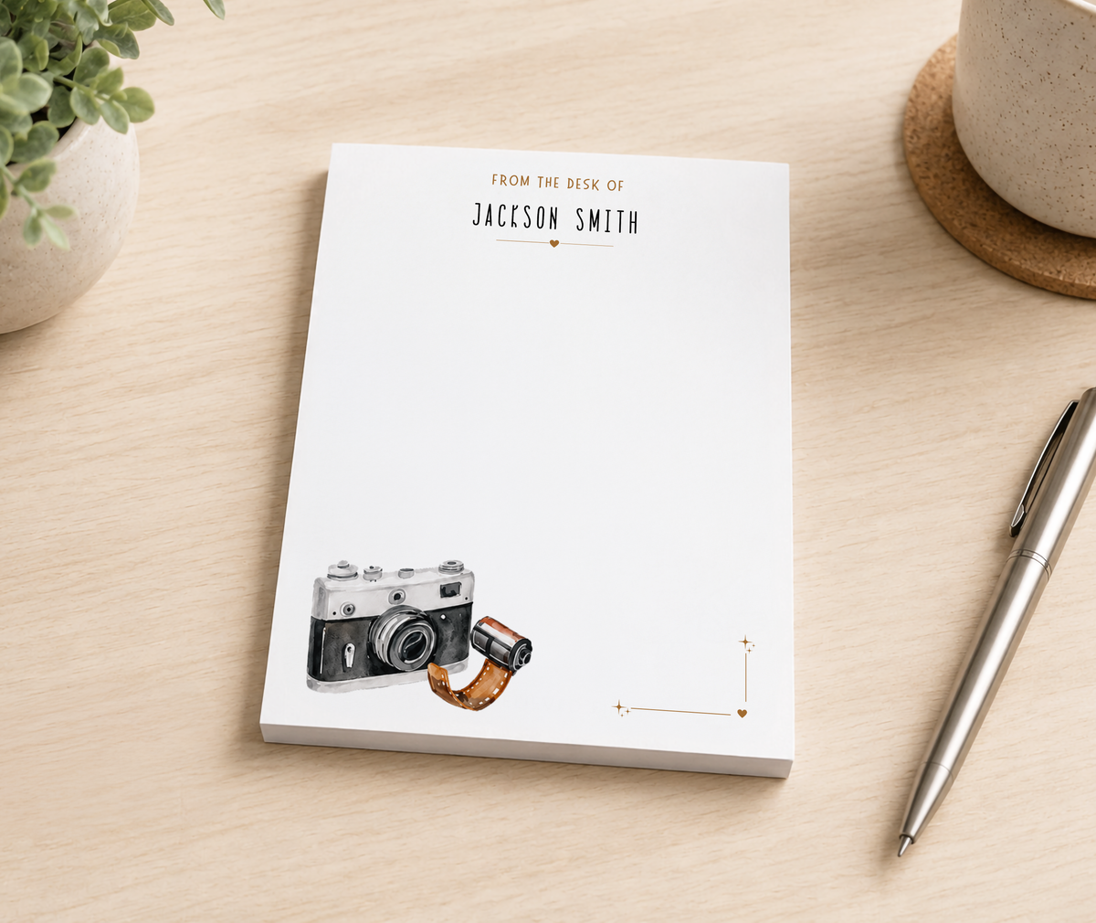 Personalized Photographer Notepad