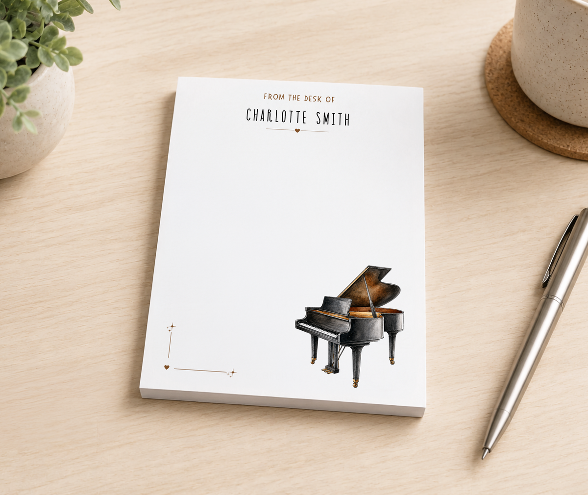 Personalized Notepad for Piano Player