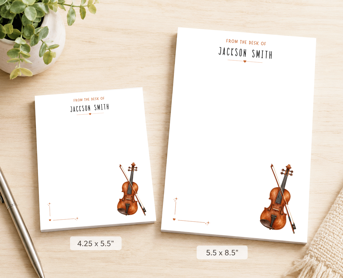 Personalized Guitar Player Notepad