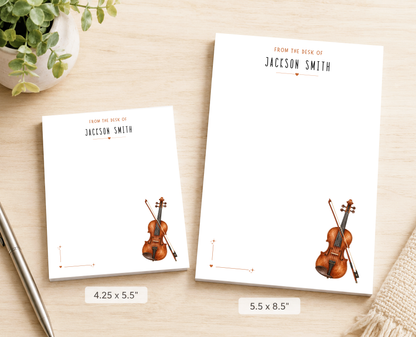 Personalized Guitar Player Notepad
