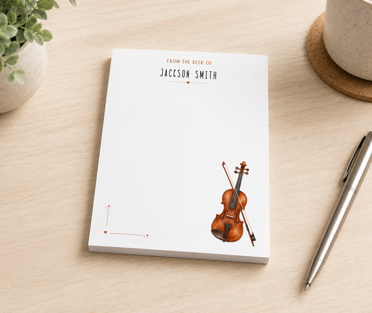 Personalized Guitar Player Notepad