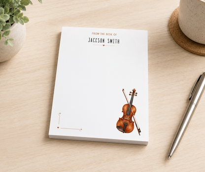 Personalized Guitar Player Notepad