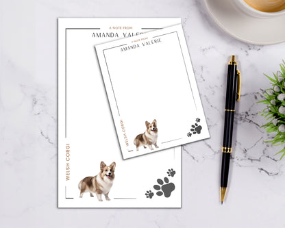 Personalized Welsh Corgi Dog Notepad