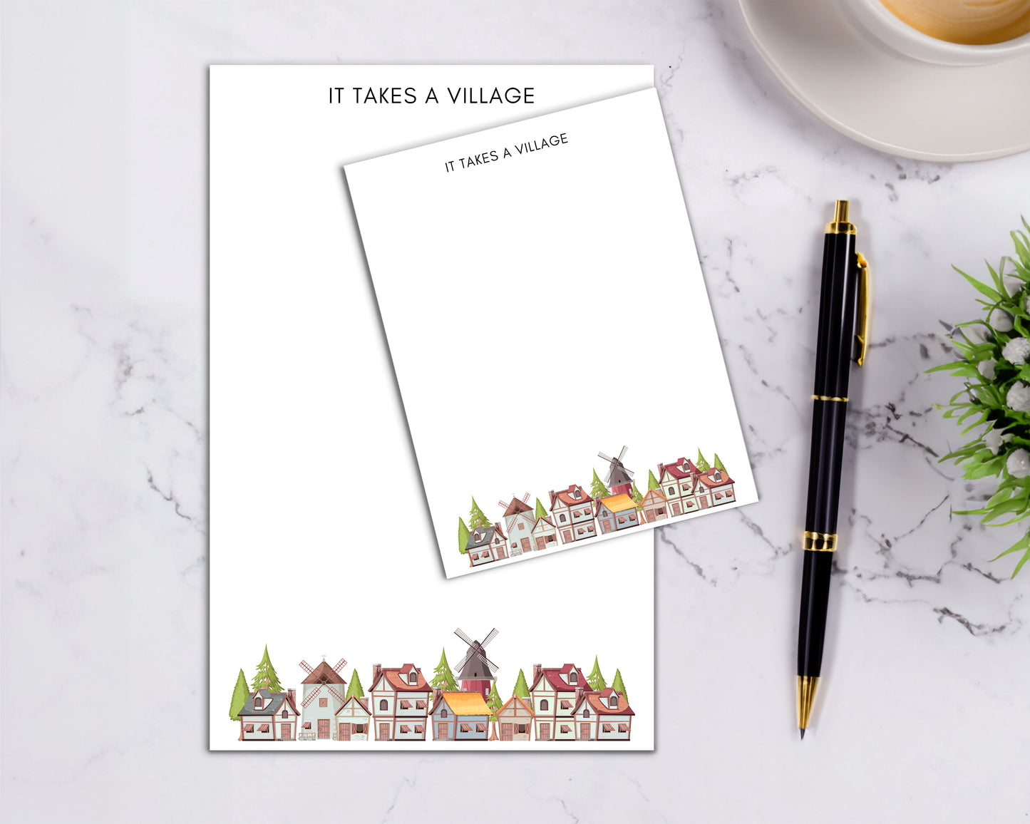 Teacher Appreciation Notepad - "It Takes a Village,"