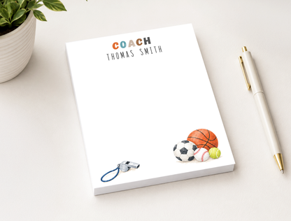 Personalized Coach Notepad