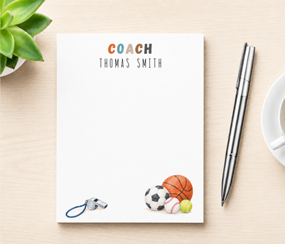 Personalized Coach Notepad