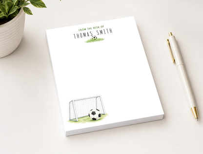 Personalized Soccer Notepad