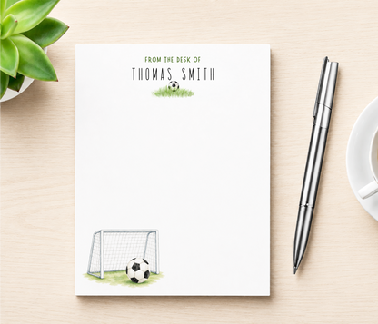 Personalized Soccer Notepad