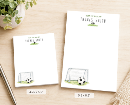 Personalized Soccer Notepad