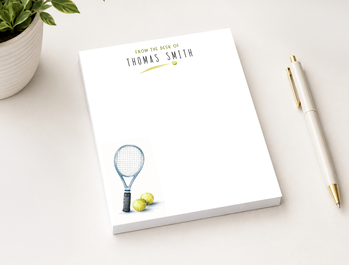 Personalized Tennis Notepad