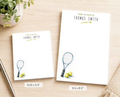 Personalized Tennis Notepad