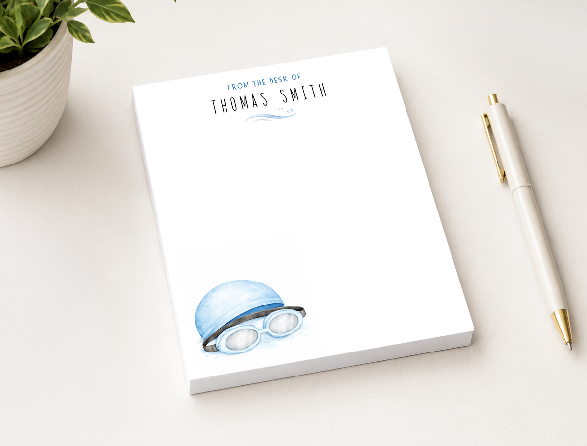 Personalized Swimming Notepad