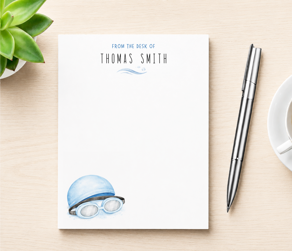 Personalized Swimming Notepad