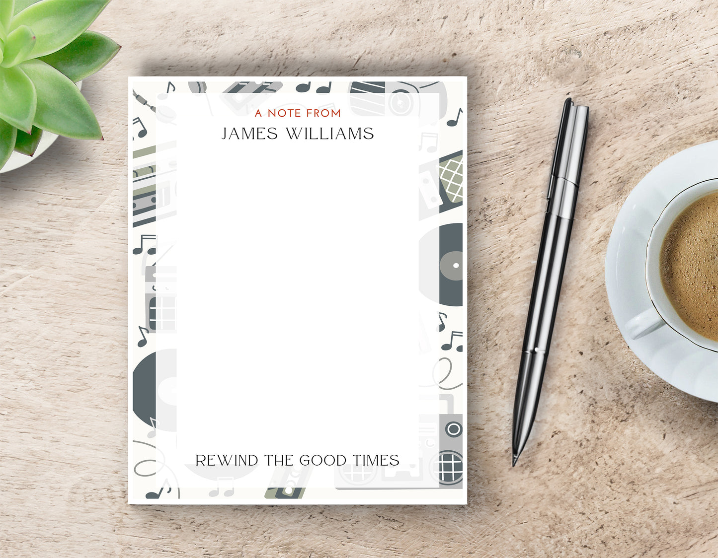 Personalized Vintage Notepad