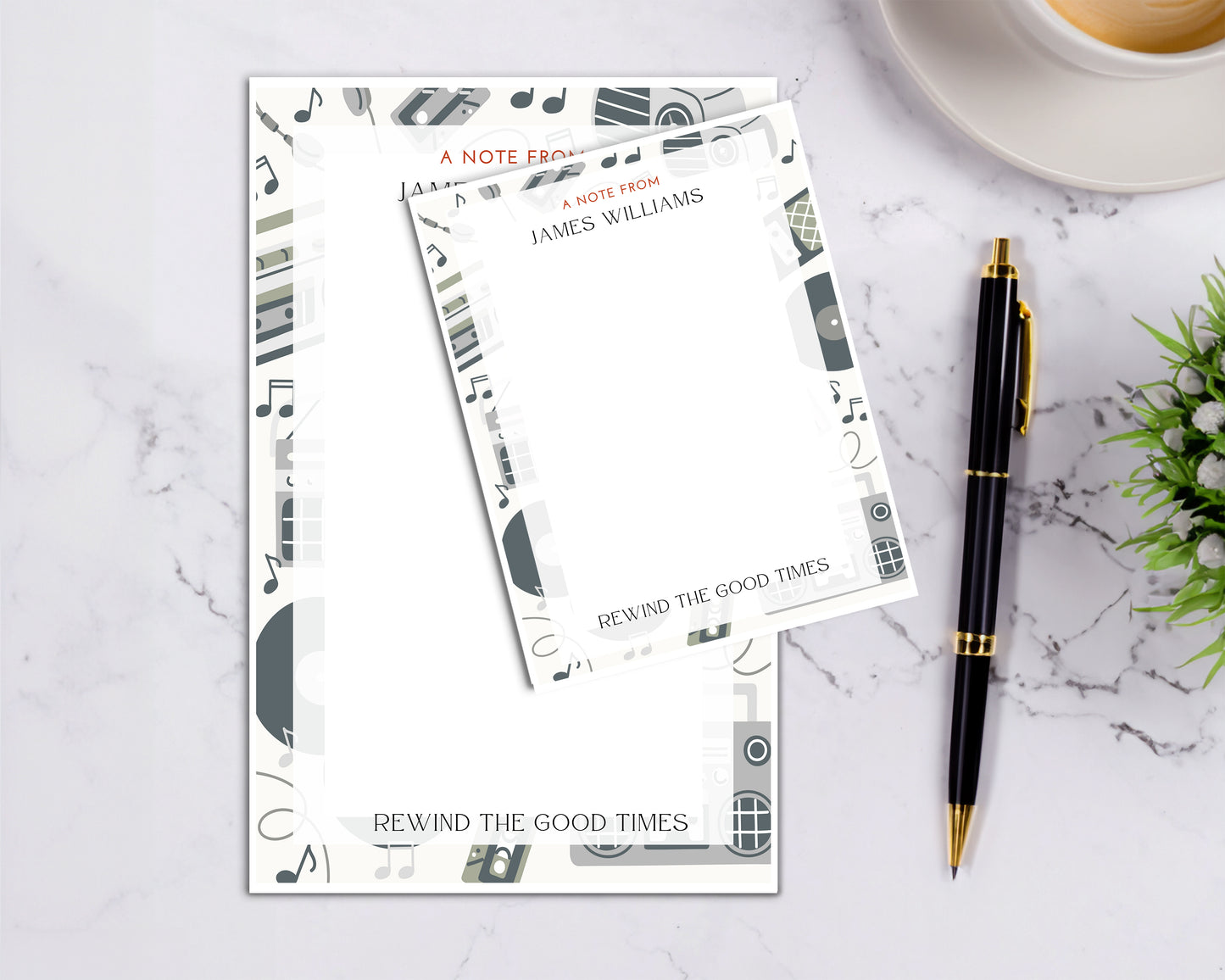 Personalized Vintage Notepad