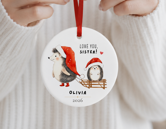 Personalized Sister Ornament