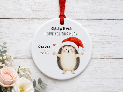 Personalized Grandma Ornament - I Love You