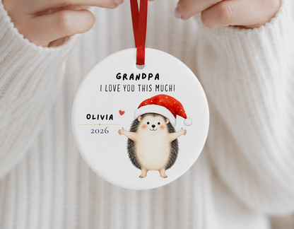 Personalized Grandpa Ornament - I Love You