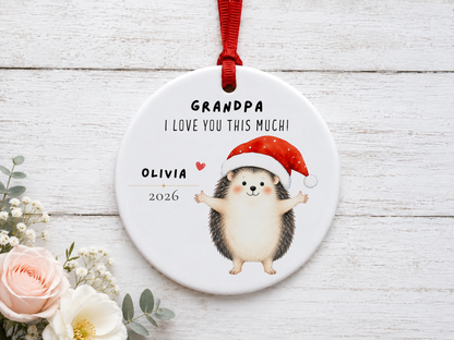 Personalized Grandpa Ornament - I Love You