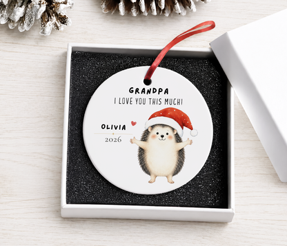 Personalized Grandpa Ornament - I Love You