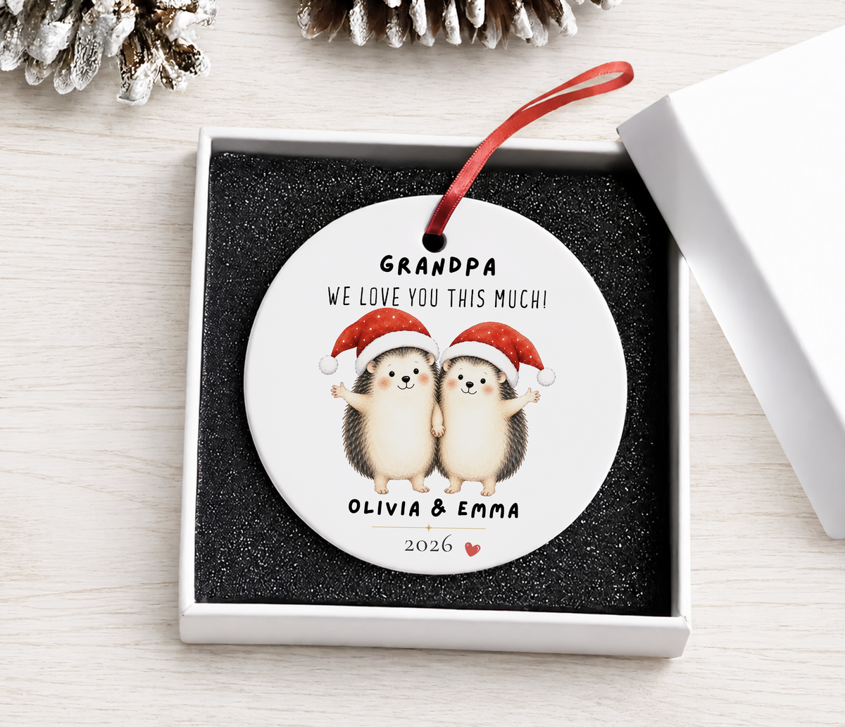 Personalized Grandpa Ornament - We Love You