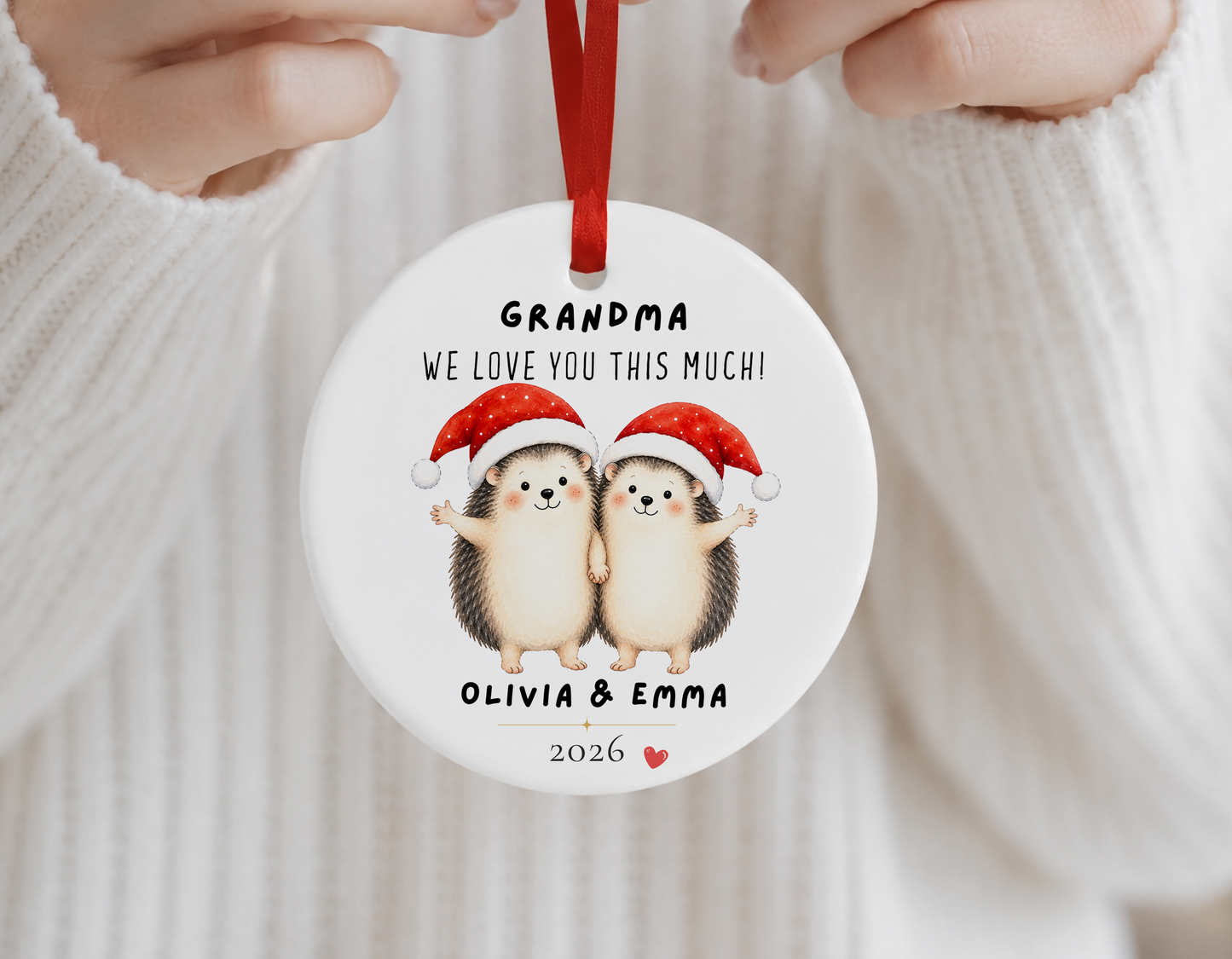 Personalized Grandma Ornament - We Love You